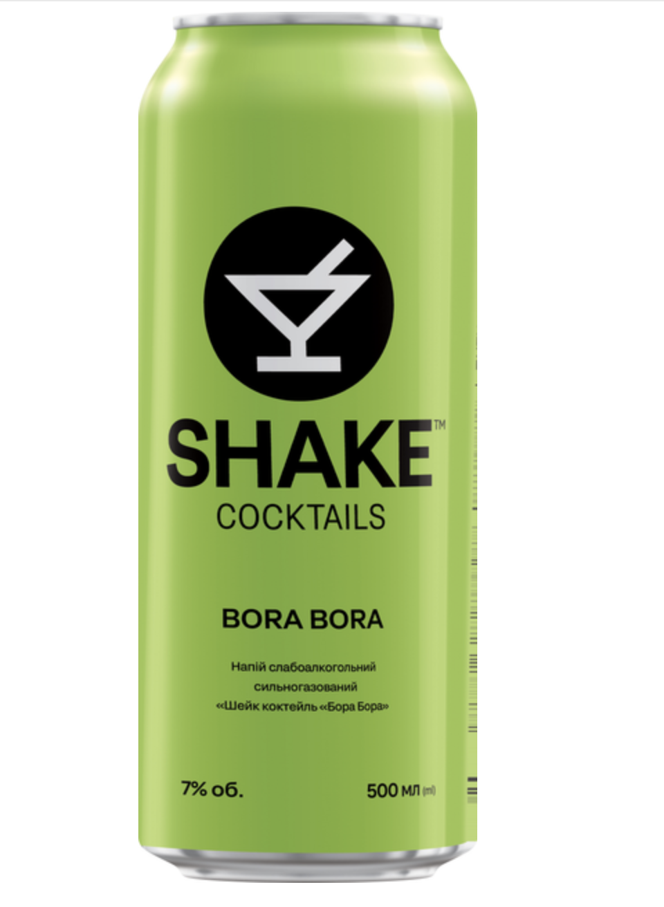 Напій Shake Bora Bora с/а газ. 7% 0.5 л з/б